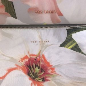 Ted Baker floral tote with wristlet.